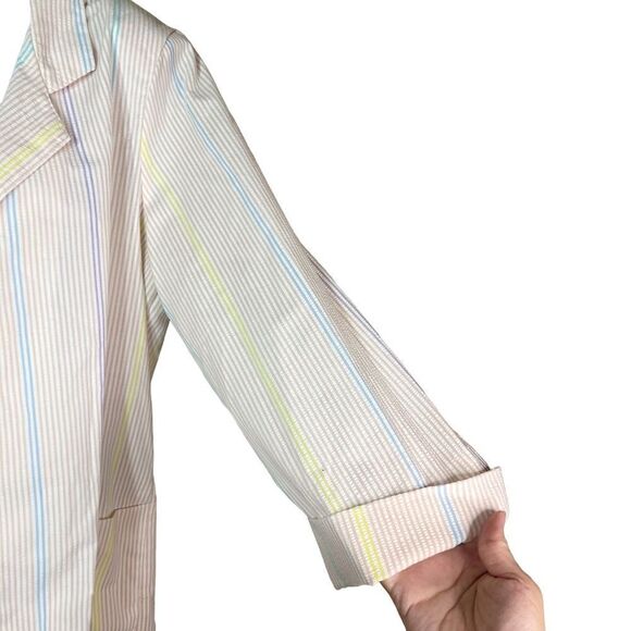 ‎Vintage 80’s Pastel Stripe Blazer - Picture 3 of 12